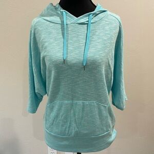 Lucy Aqua Hoodie Sweatshirt NWOT